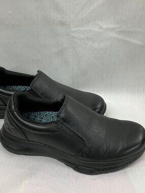 Kuru Kivi 2 Slip-on Women's 6.5 Black Walking Leather Comfort Heel Support Shoes